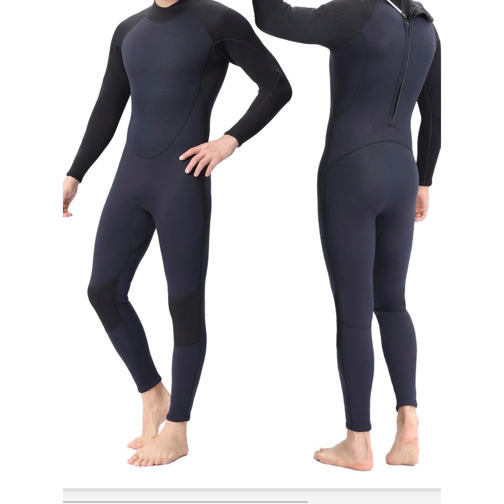 Dark Lightning Mens Full Body Wetsuit Black Neoprene  Surfing Diving 3XL